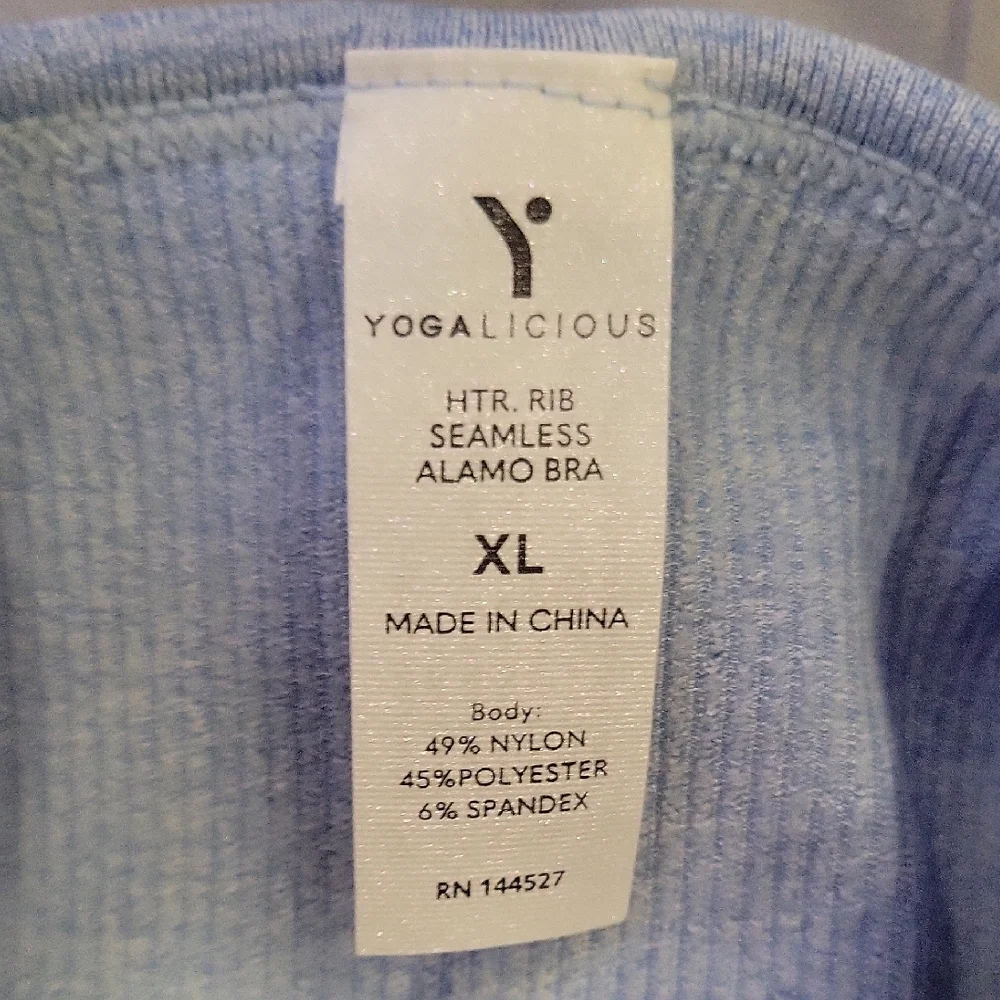 Yogalicious Sky Blue V-Neck Sports Bra